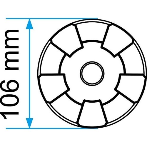 Rubber jack pad 106 mm