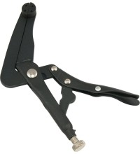 Motorcycle brake piston removal locking pliers