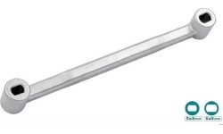 Specializuotas raktas amortizatoriams su ovaline skylute