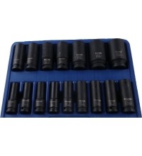 1/2'' Prailgintų smūginių galvučių rinkinys 17vnt.