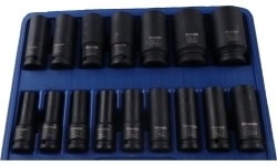 1/2" Dr. Deep bit socket impact set 17pcs