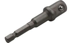 1/2" Dr. Impact adapter for bits HEX 1/4", S2
