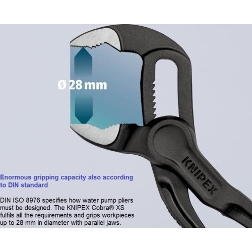 High water pump pliers KNIPEX Cobra with locking 100mm