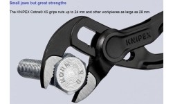 High water pump pliers KNIPEX Cobra with locking 100mm