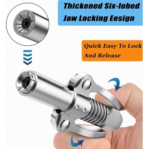 Hydraulic coupler 6jaw quick release M10x1mm (1/8")