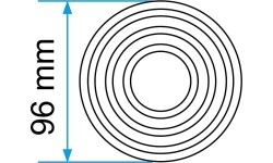 Rubber jack pad 96mm