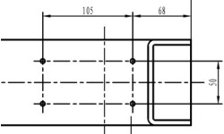 Padas guminis hidr. keltuvo PL-4.0-2D letenai. Atsarginė dalis