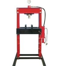 Pneumatic / hydraulic shop press with gauge 30t
