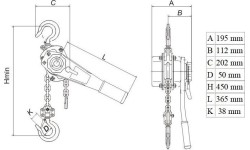 Grandininė gervė su svertu 3t
