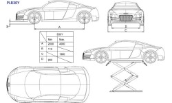 Hidraulinis keltuvas žirklinis 3t, 380V