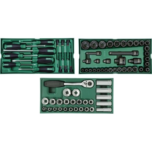 Įrankių spintelė NTBR4007X su SATA įrankiais 300vnt.
