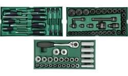 Įrankių spintelė NTBR4007X su SATA įrankiais 300vnt.