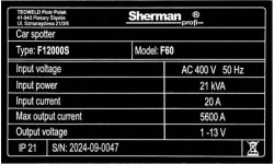 Car Spotter F60 400V body repair welding machine