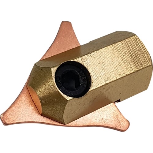Mandrel clamp for triangular washers