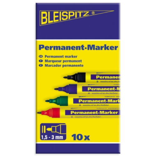 Markeris, permanentinis, apvalus 1.5-3mm, 1vnt -  Žalia 