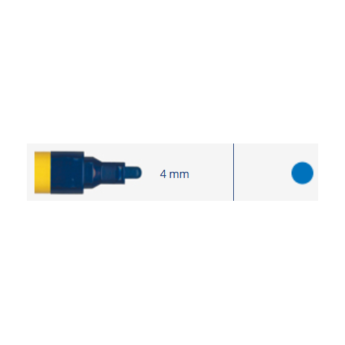 Marker, industrial 4mm, 8ml, 1pc  -  Mėlyna 