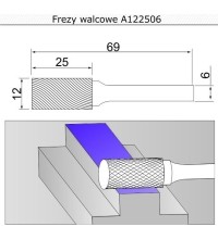 Cylindrical cutter (A) - 12
