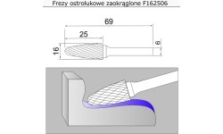 Rounded spur cutter (F) - 16