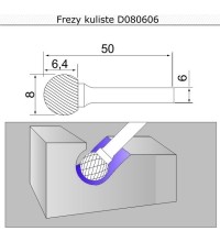 Spherical cutter (D) - 8