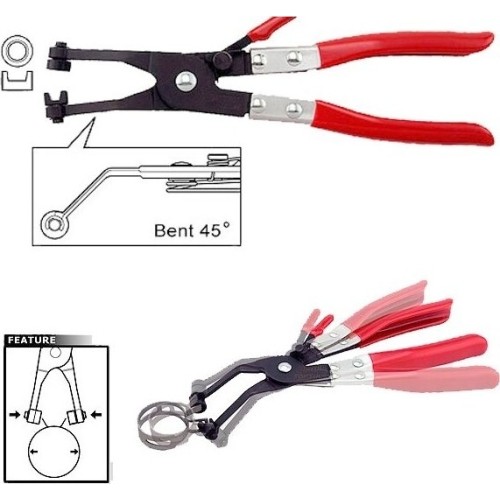 45° Hose clamp pliers