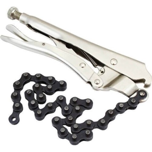 Chain type jaw locking pliers