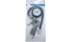 Tire inflating gun with manometer