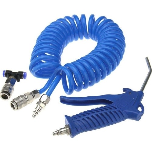 Prapūtimo pistoletas su spiraline žarna