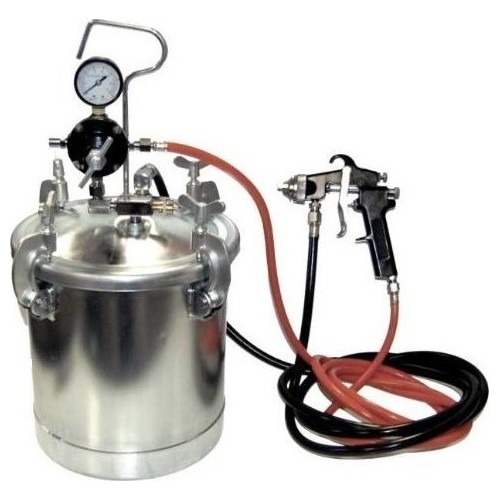 Paint tank 10l with spray gun 2.0mm
