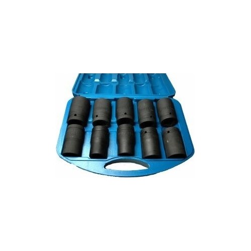 1" Dr. Impact socket set 10pcs. (21-41mm)