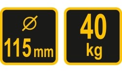 Vakuuminis stiklo laikiklis 1x115mm