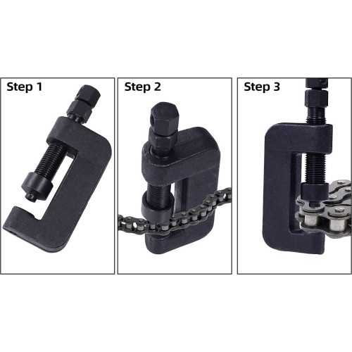 Chain breaker and riveting tools