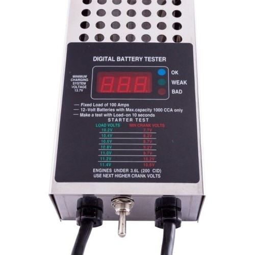 Digital battery load tester 12V