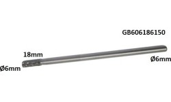 Prailginta freza kietmetalio B cilindro formos Ø6 x 18mm