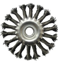 Twisted knot wheel brush, 200x22.2mm