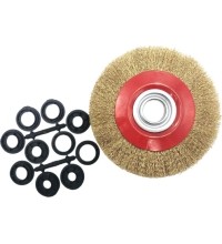 Crimped wire flat wheel brush, 200x32mm