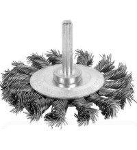 Šepetys vielinis disko tipo su kotu, susuktas, 75mm