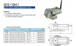 QB machine swivel vice 160mm
