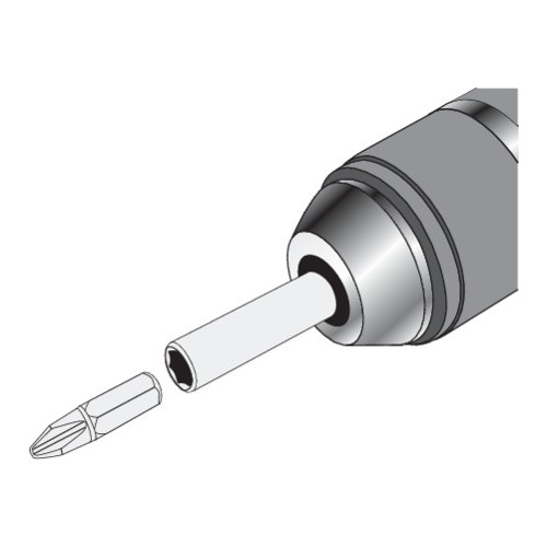 Adapteris griebtuvui SDS+ - 1/4" (HEX)