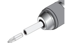 Adapteris griebtuvui SDS+ - 1/4" (HEX)