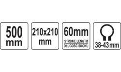 Stovas gręžtuvui 500mm (pasukamas)