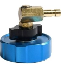 Brake bleeder and filler adapter for TESLA S and X