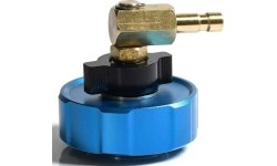 Brake bleeder and filler adapter for TESLA S and X