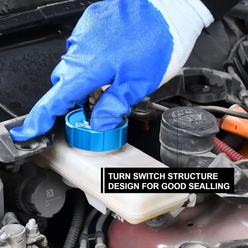 Brake bleeder and filler adapter for TESLA S and X