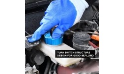 Brake bleeder and filler adapter for TESLA S and X