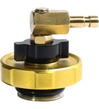 Brake bleeder and filler adapter for TESLA 3 and Y