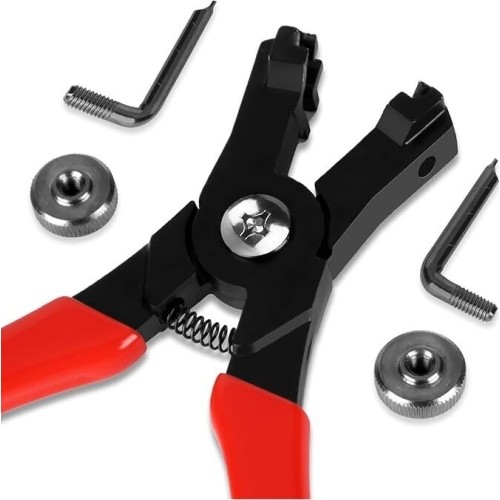 Heavy duty snap ring pliers set 2pcs with interchangeable tips 165mm