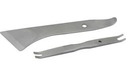 Trim removal pry bar clip metal set 2pcs