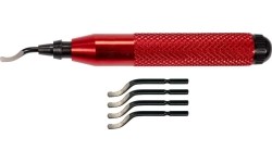 Deburring tool with 5 blades