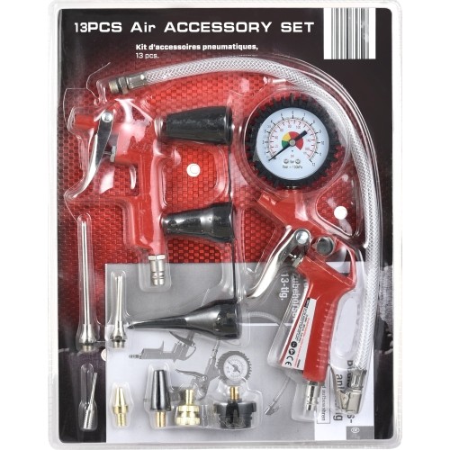 Prapūtimo, pripūtimo pistoletų ir priedų rinkinys 13vnt.