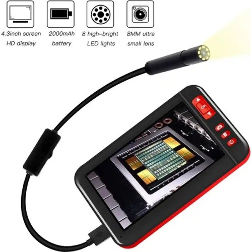 Endoskopas su LCD Ø 8mm, 5m